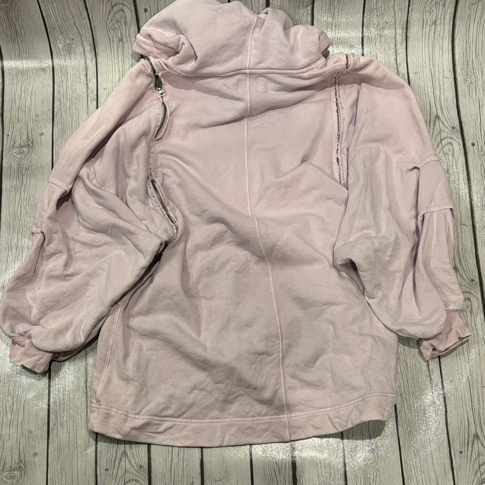 FP Movement by Free People Light Pink Hoodie women’s sized medium oversized - Picture 5 of 6